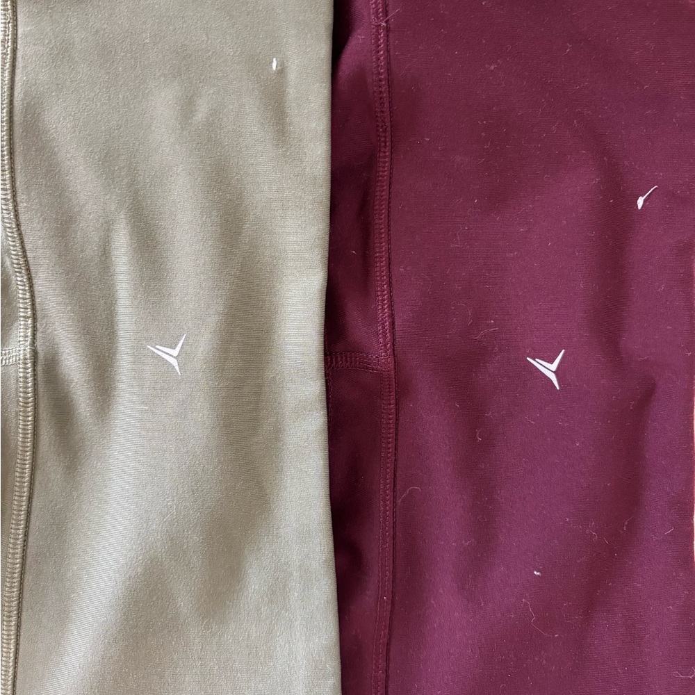 Old Navy Kids' Leggings - Olive and Burgundy